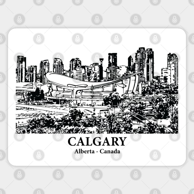 Calgary - Alberta Magnet by Lakeric